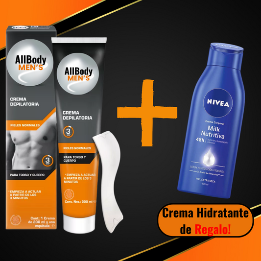 AllBody Men's®️ - Depilación En 3 Minutos + Crema Hidratante de REGALO!🎁